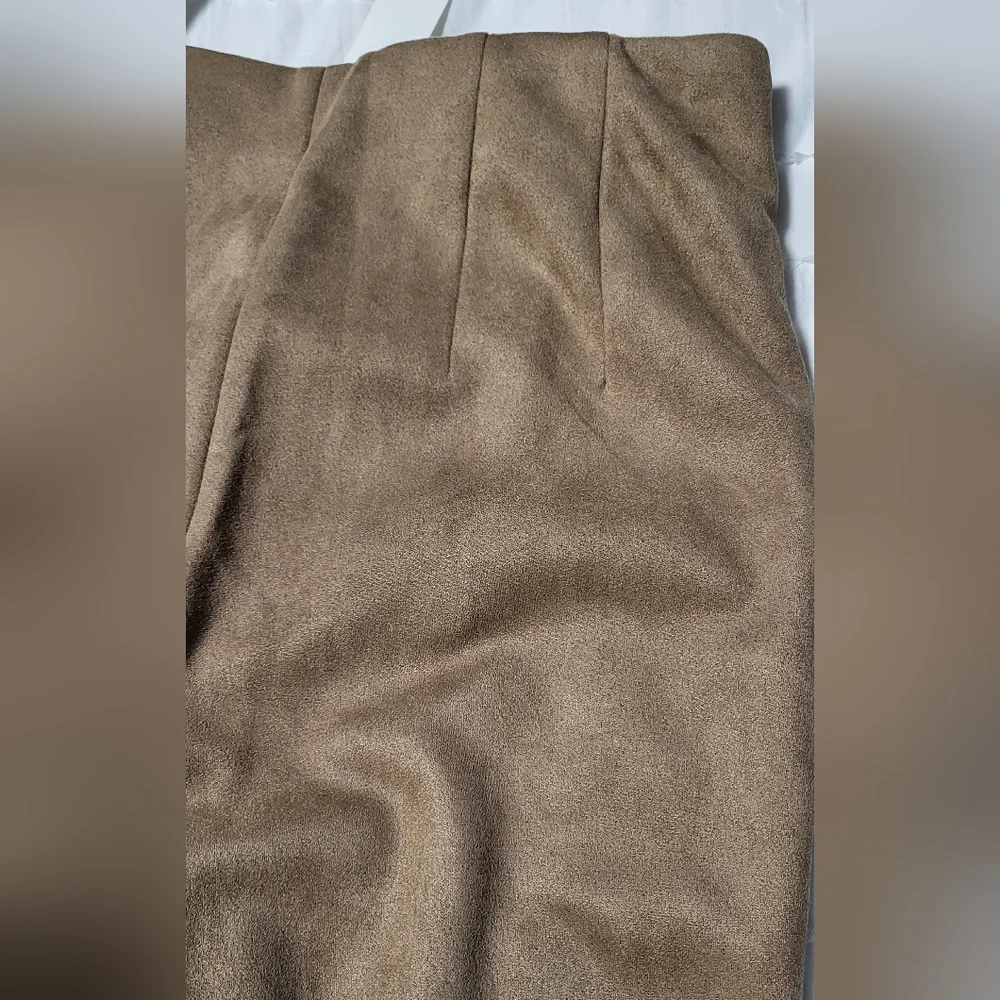 Zara suede faux leggings M - Picture 9 of 10
